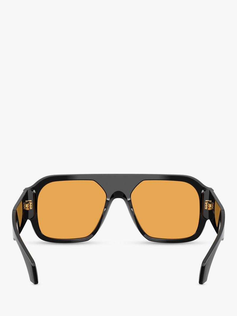 Versace square sunglasses black orange - British product