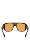 Versace square sunglasses black orange - British product