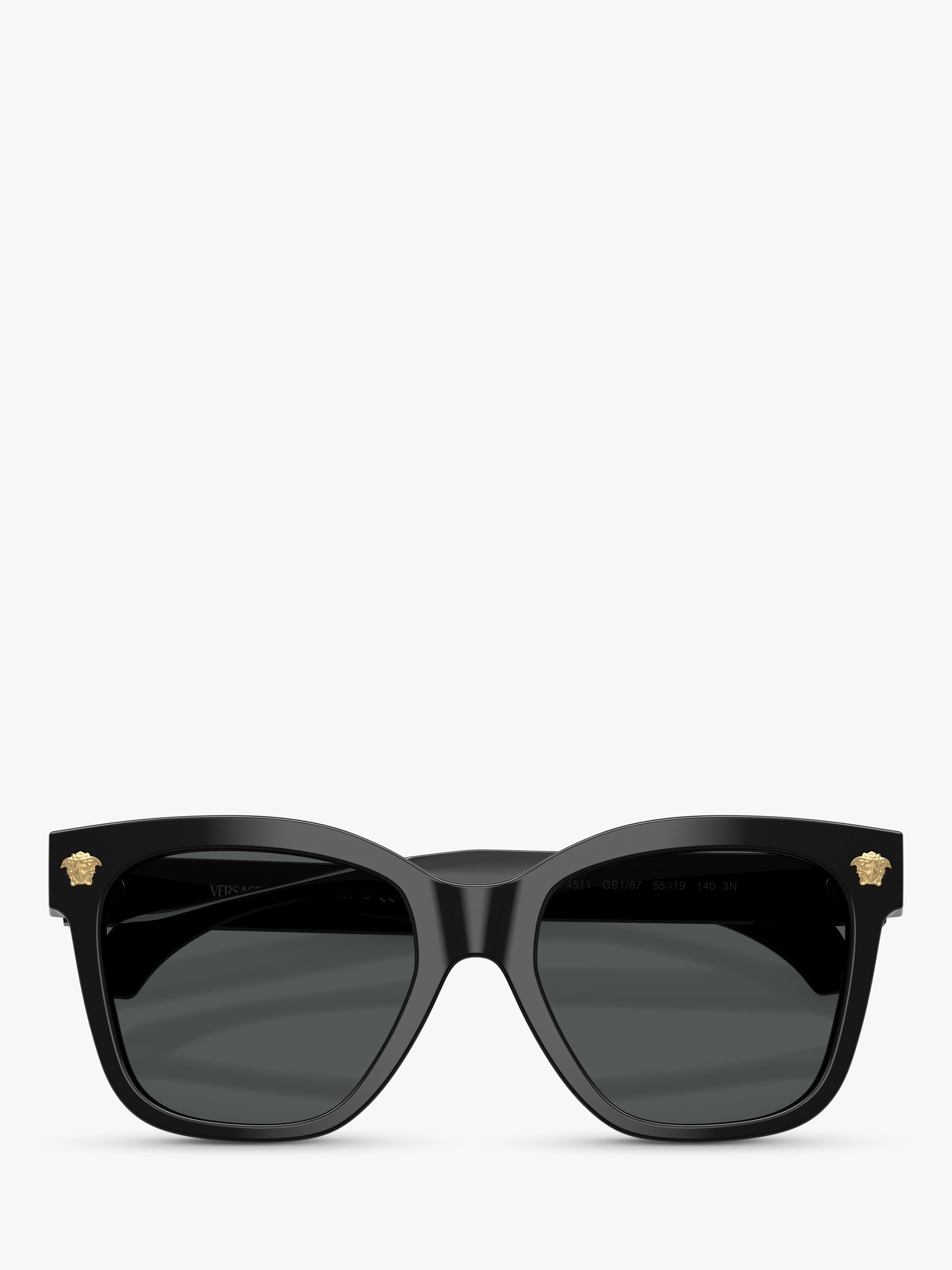 Versace square sunglasses black grey 55mm lens, imported from the UK