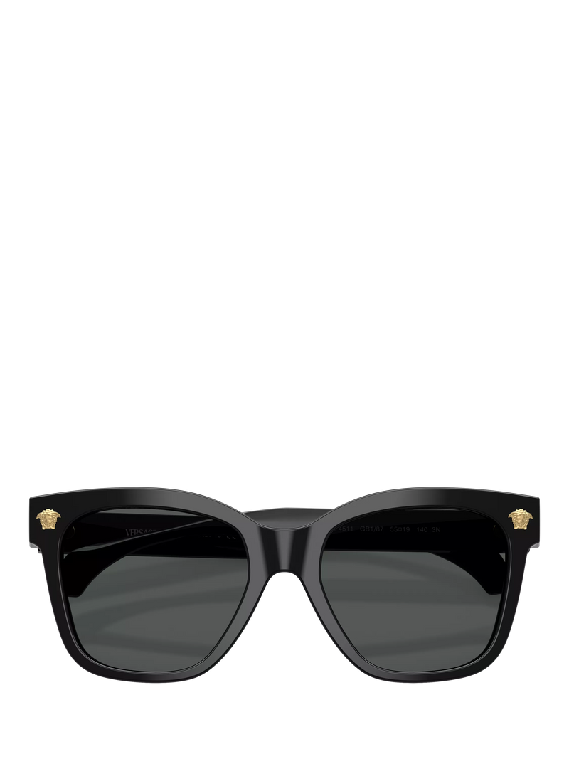 Versace square sunglasses black grey 55mm lens, imported from the UK