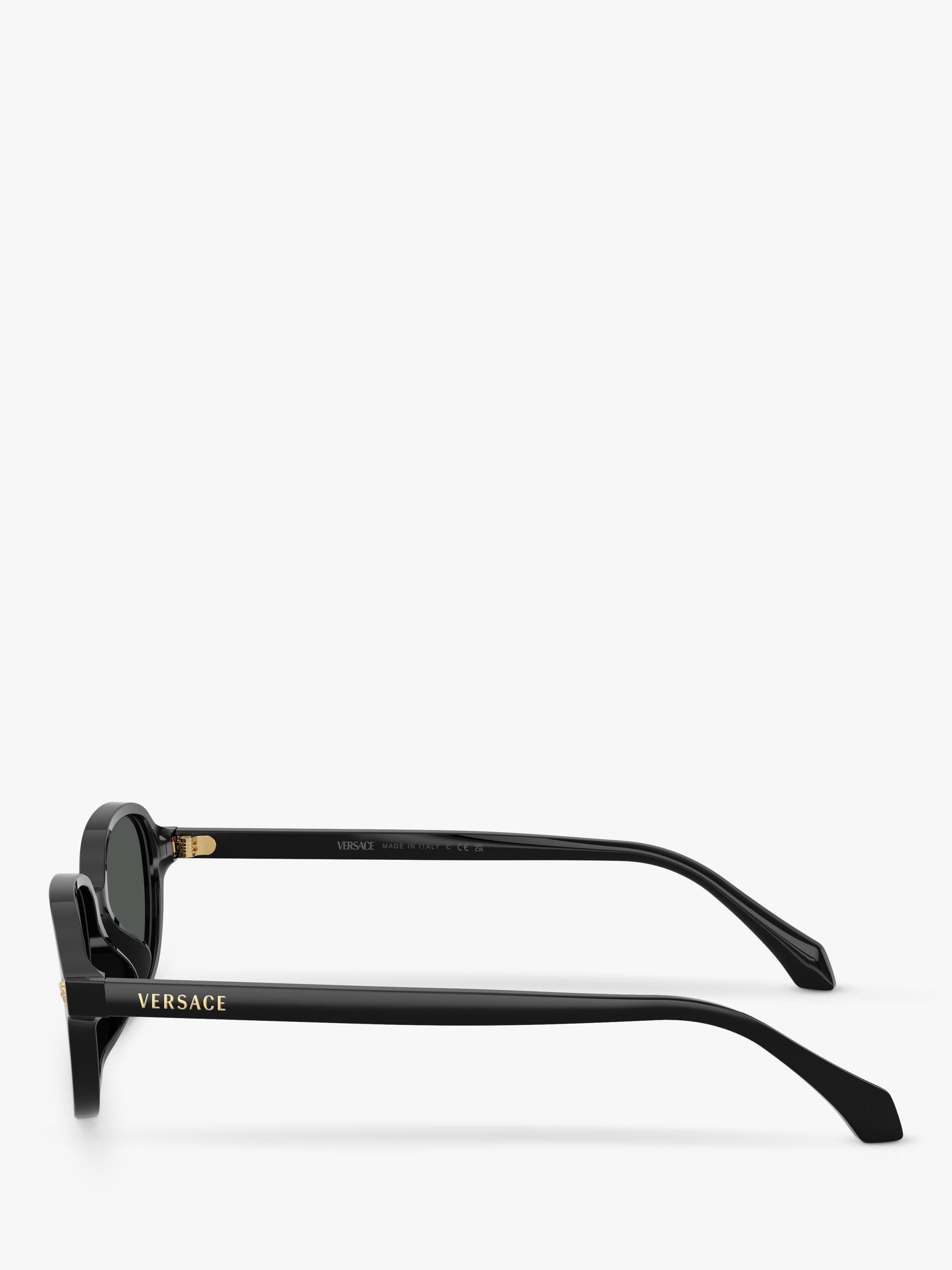 Versace oval sunglasses black acetate 53mm - British product