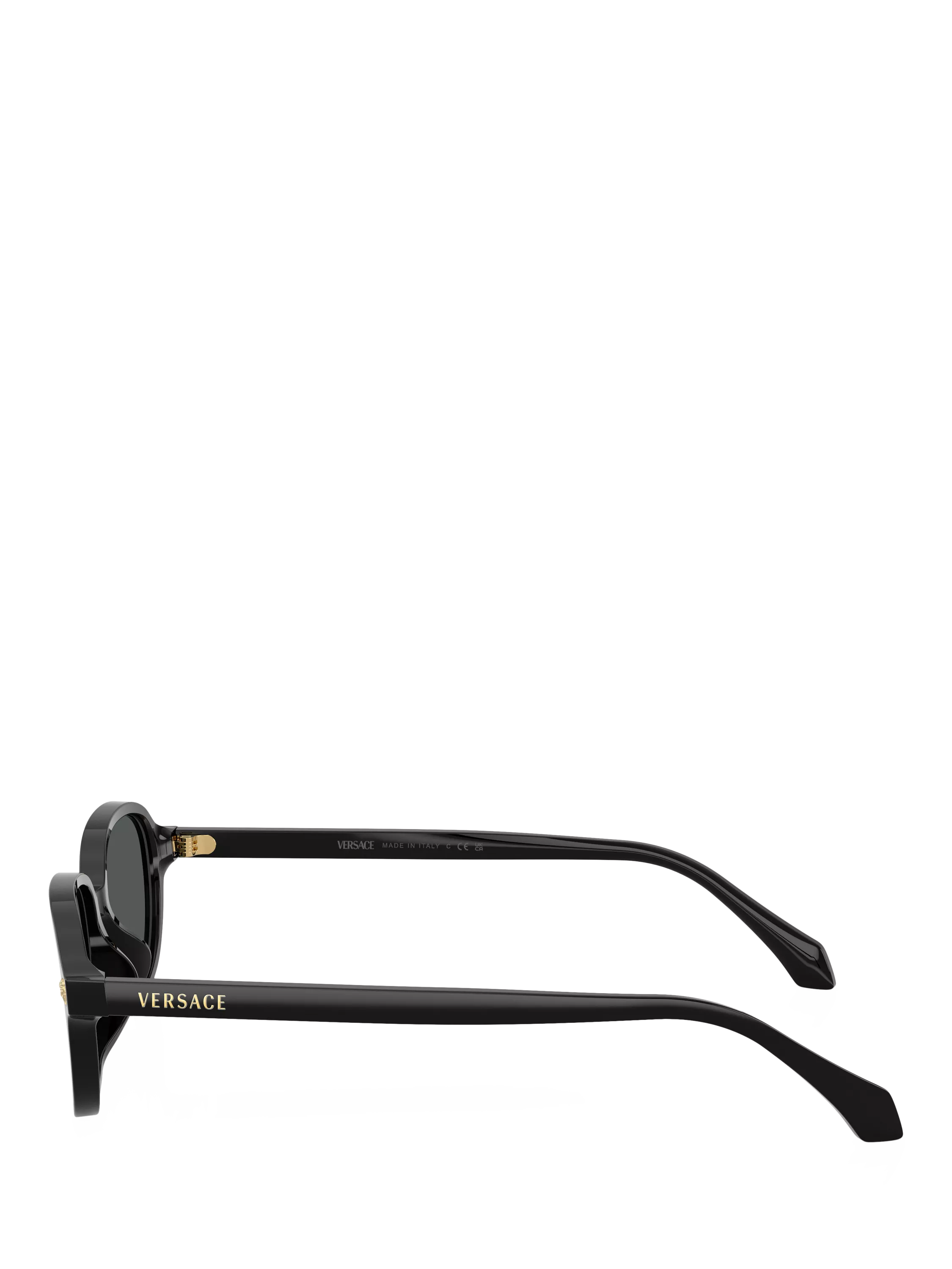 Versace oval sunglasses black acetate 53mm - British product