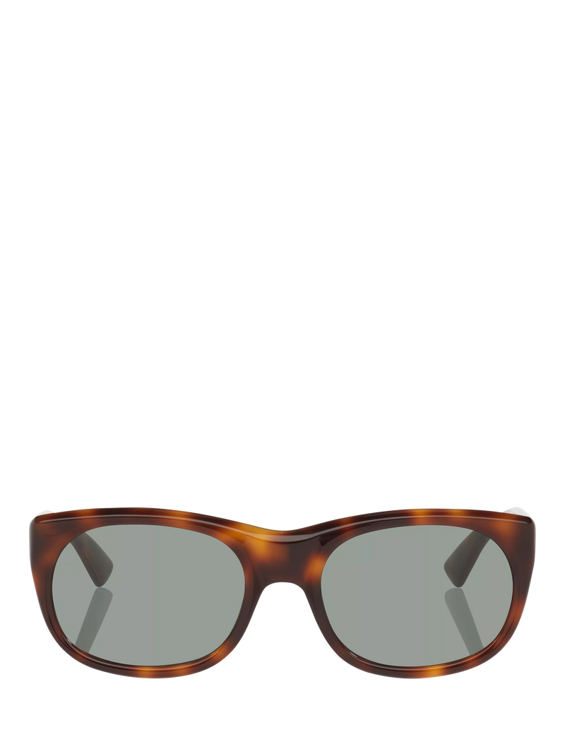 Yves Saint Laurent oval sunglasses in tortoise and brown, UK version