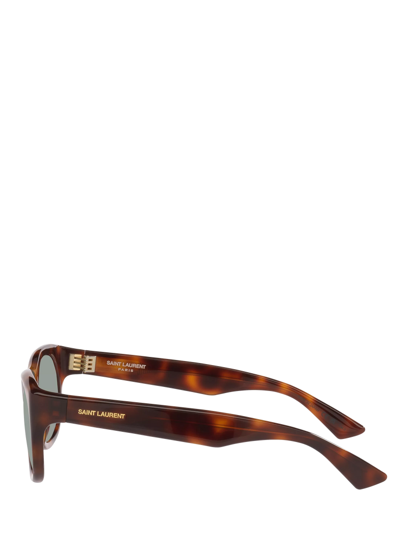 Yves Saint Laurent oval sunglasses in tortoise and brown, UK version
