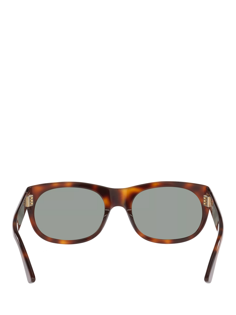 Yves Saint Laurent oval sunglasses in tortoise and brown, UK version