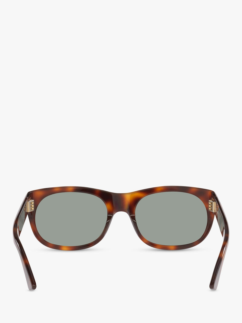 Yves Saint Laurent oval sunglasses in tortoise and brown, UK version