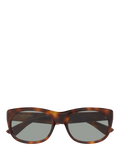 Yves Saint Laurent oval sunglasses in tortoise and brown, UK version
