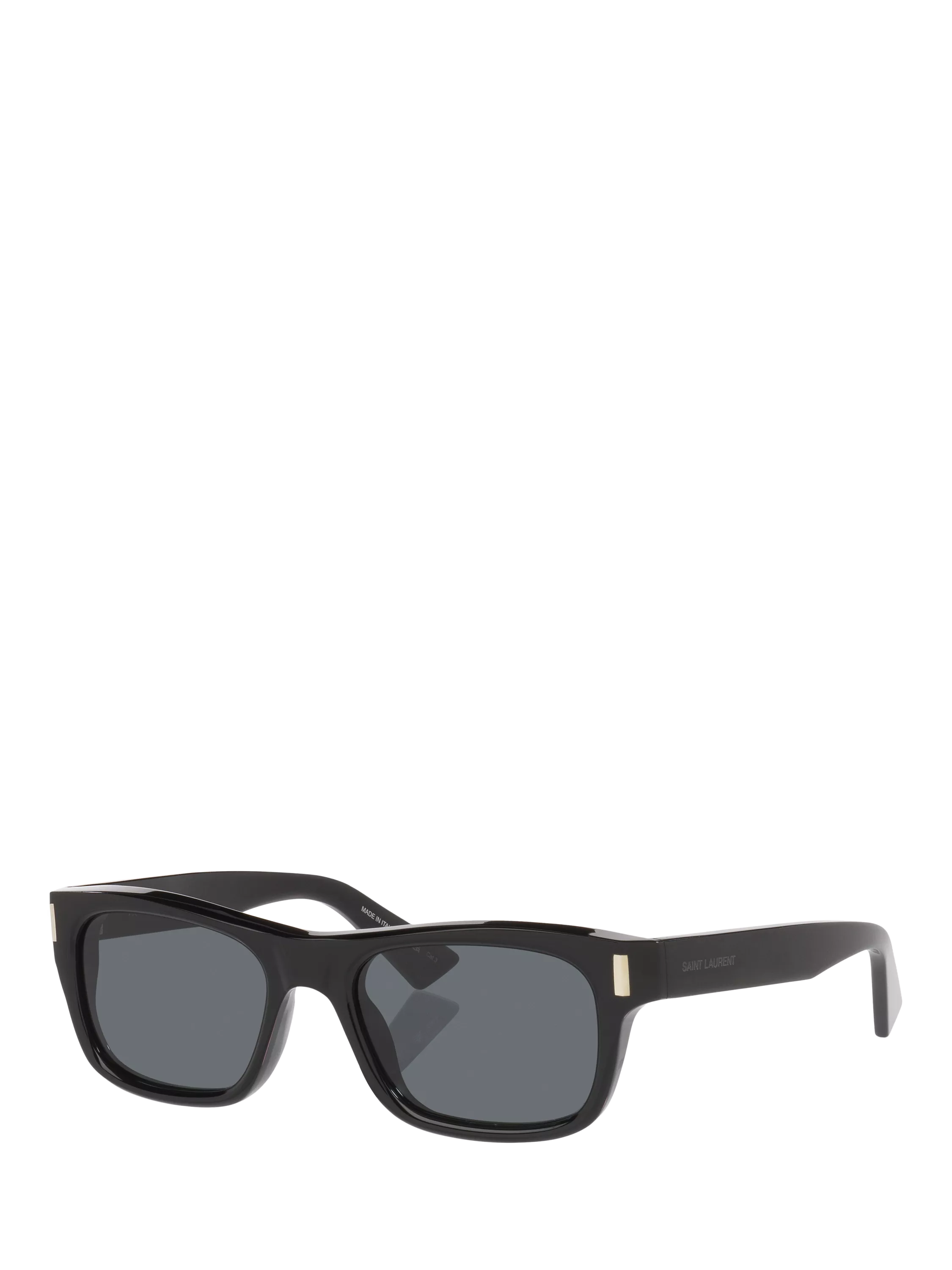 Yves Saint Laurent rectangular sunglasses in black and grey, UK version