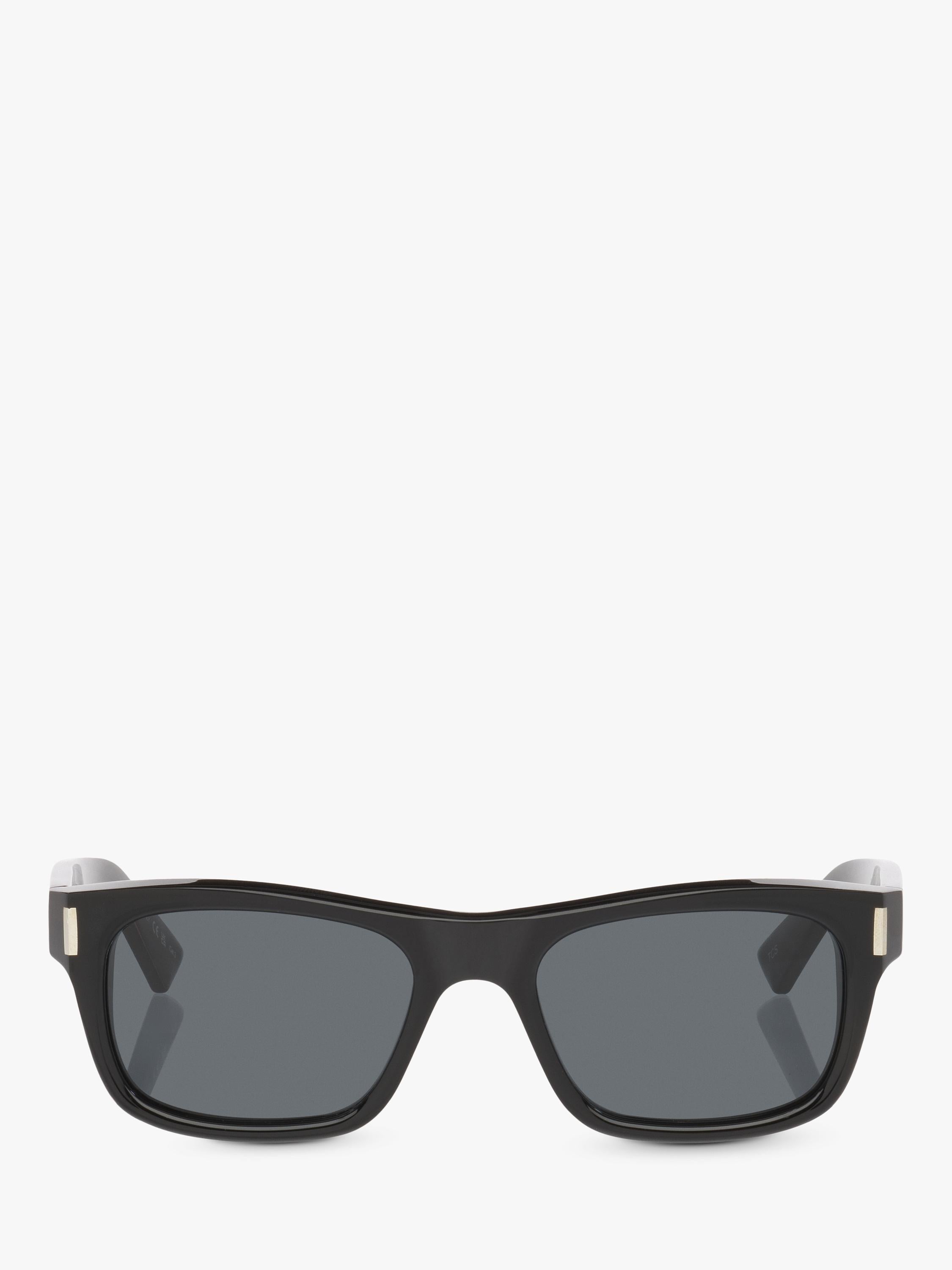 Yves Saint Laurent rectangular sunglasses in black and grey, UK version