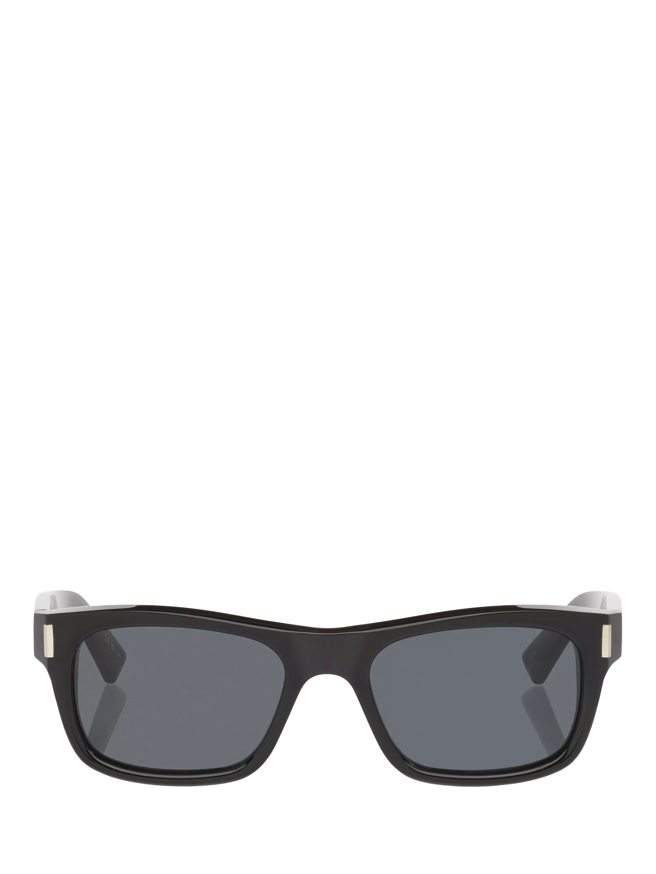 Yves Saint Laurent rectangular sunglasses in black and grey, UK version