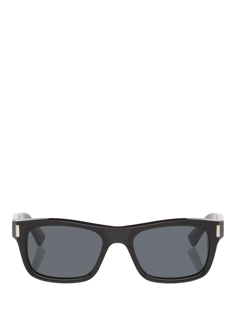 Yves Saint Laurent rectangular sunglasses in black and grey, UK version