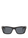 Yves Saint Laurent rectangular sunglasses in black and grey, UK version