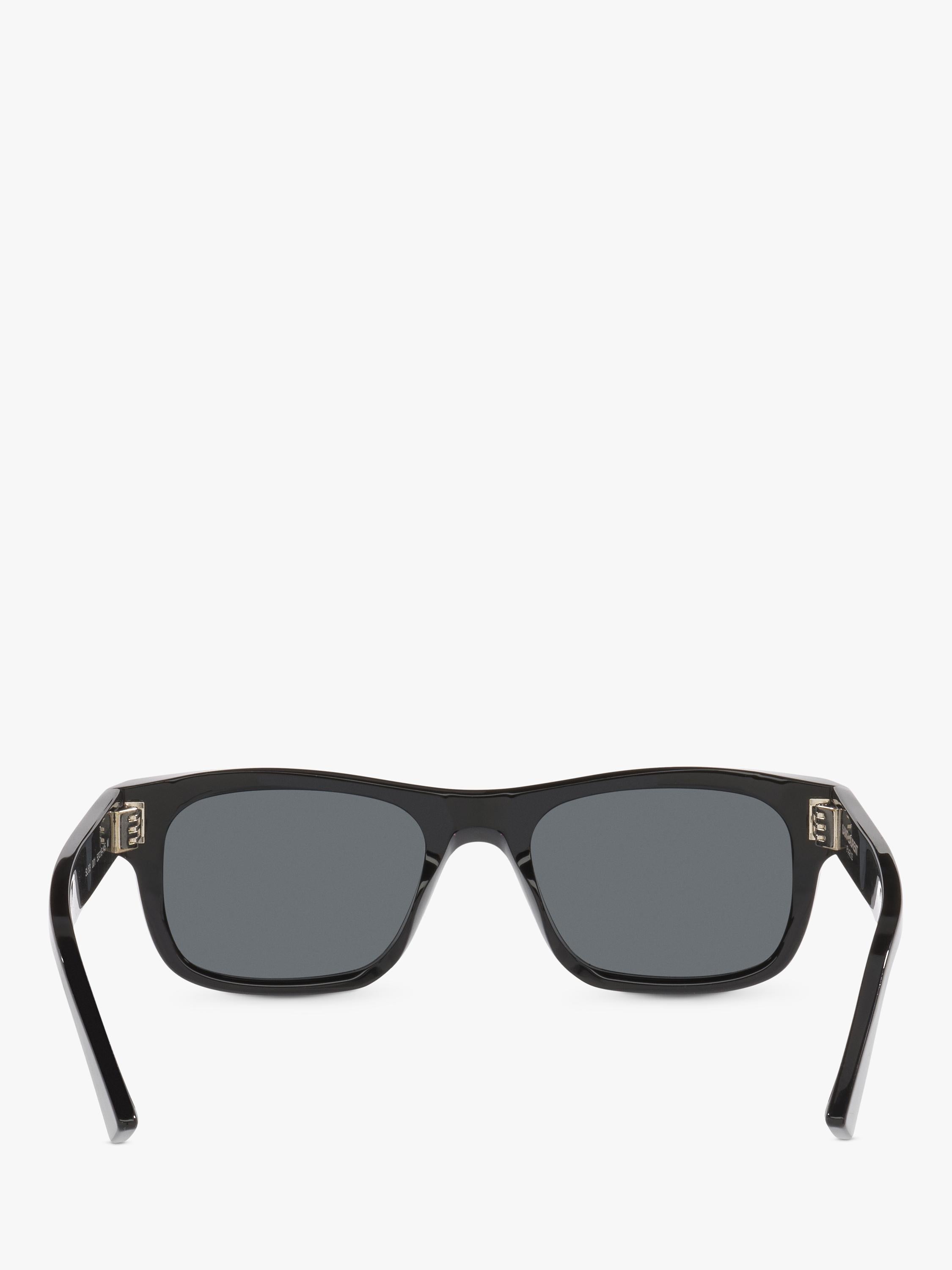 Yves Saint Laurent rectangular sunglasses in black and grey, UK version
