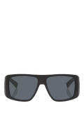 Yves Saint Laurent rectangular sunglasses black grey - British product