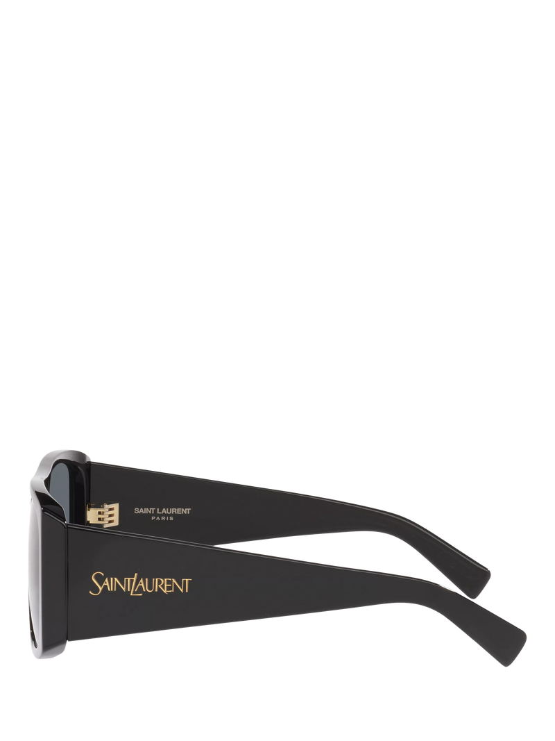 Yves Saint Laurent rectangular sunglasses black grey - British product