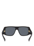 Yves Saint Laurent rectangular sunglasses black grey - British product