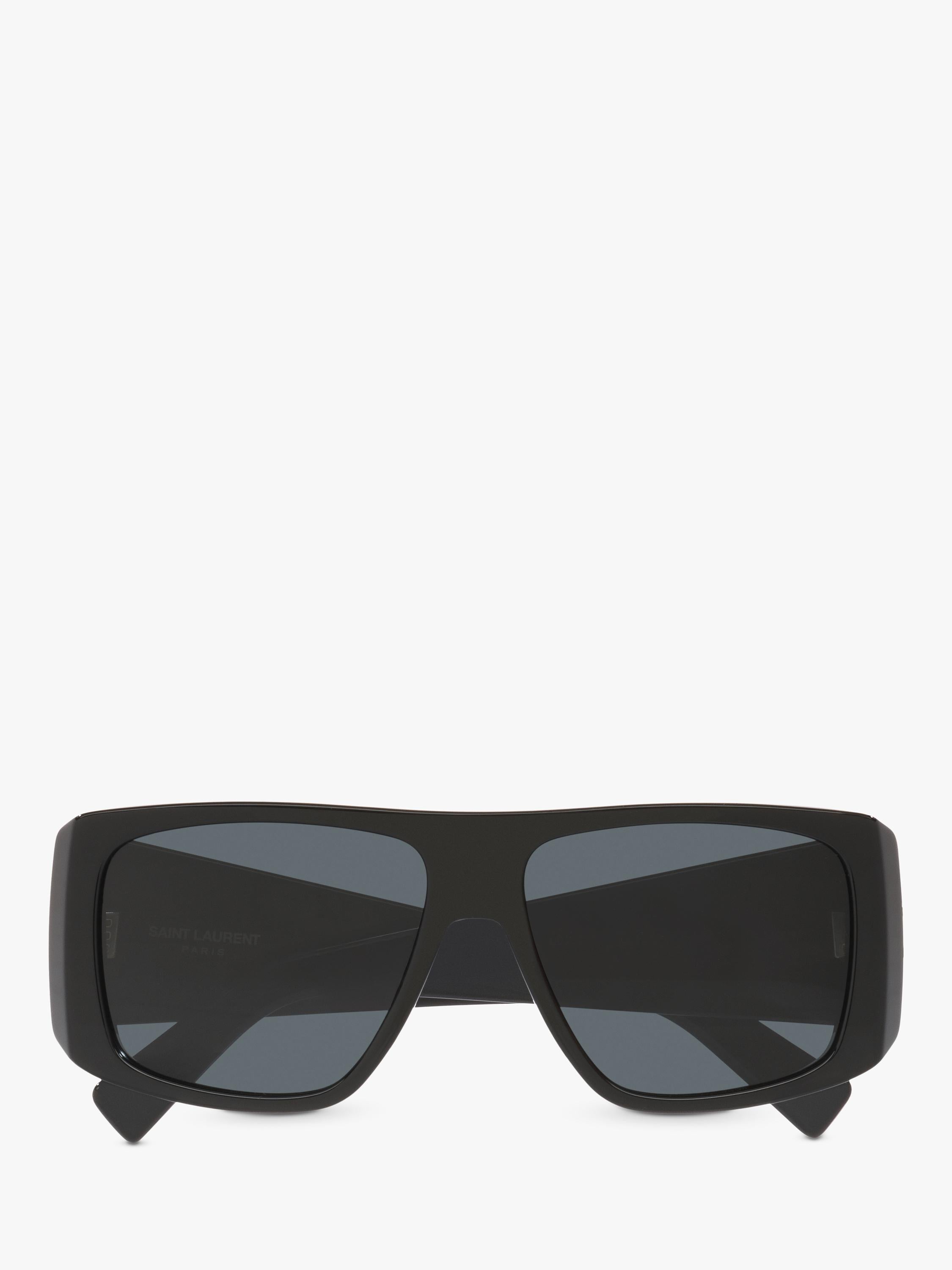 Yves Saint Laurent rectangular sunglasses black grey - British product