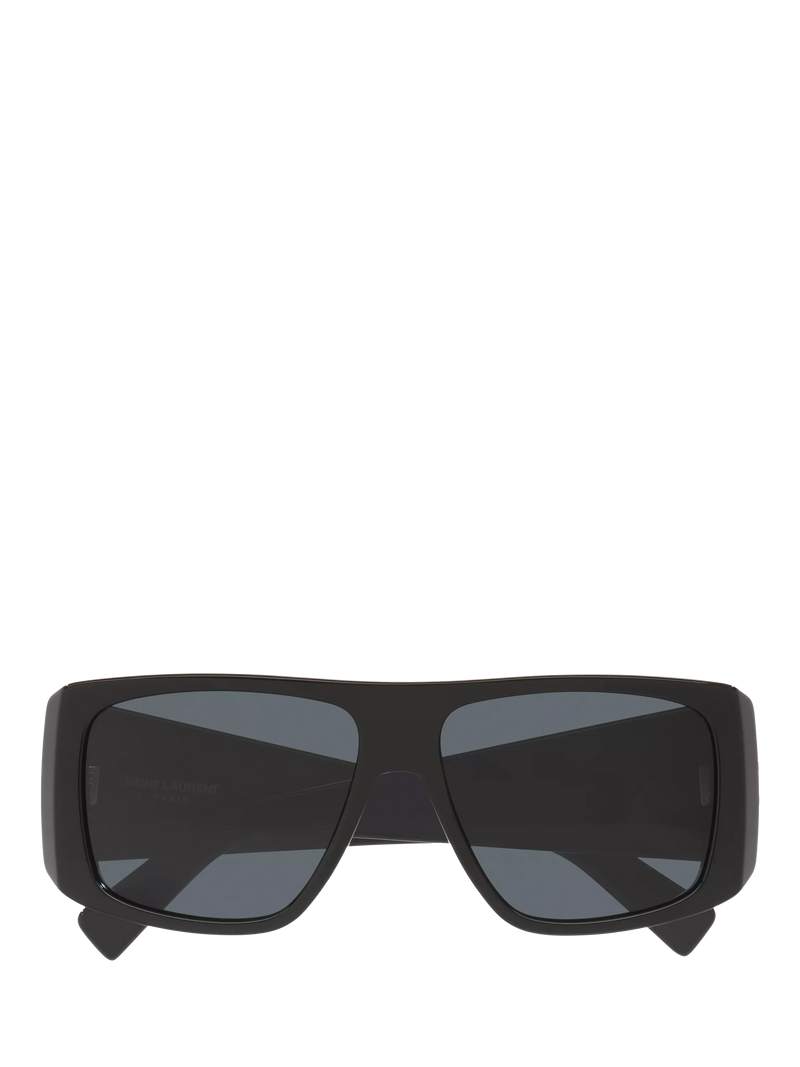 Yves Saint Laurent rectangular sunglasses black grey - British product