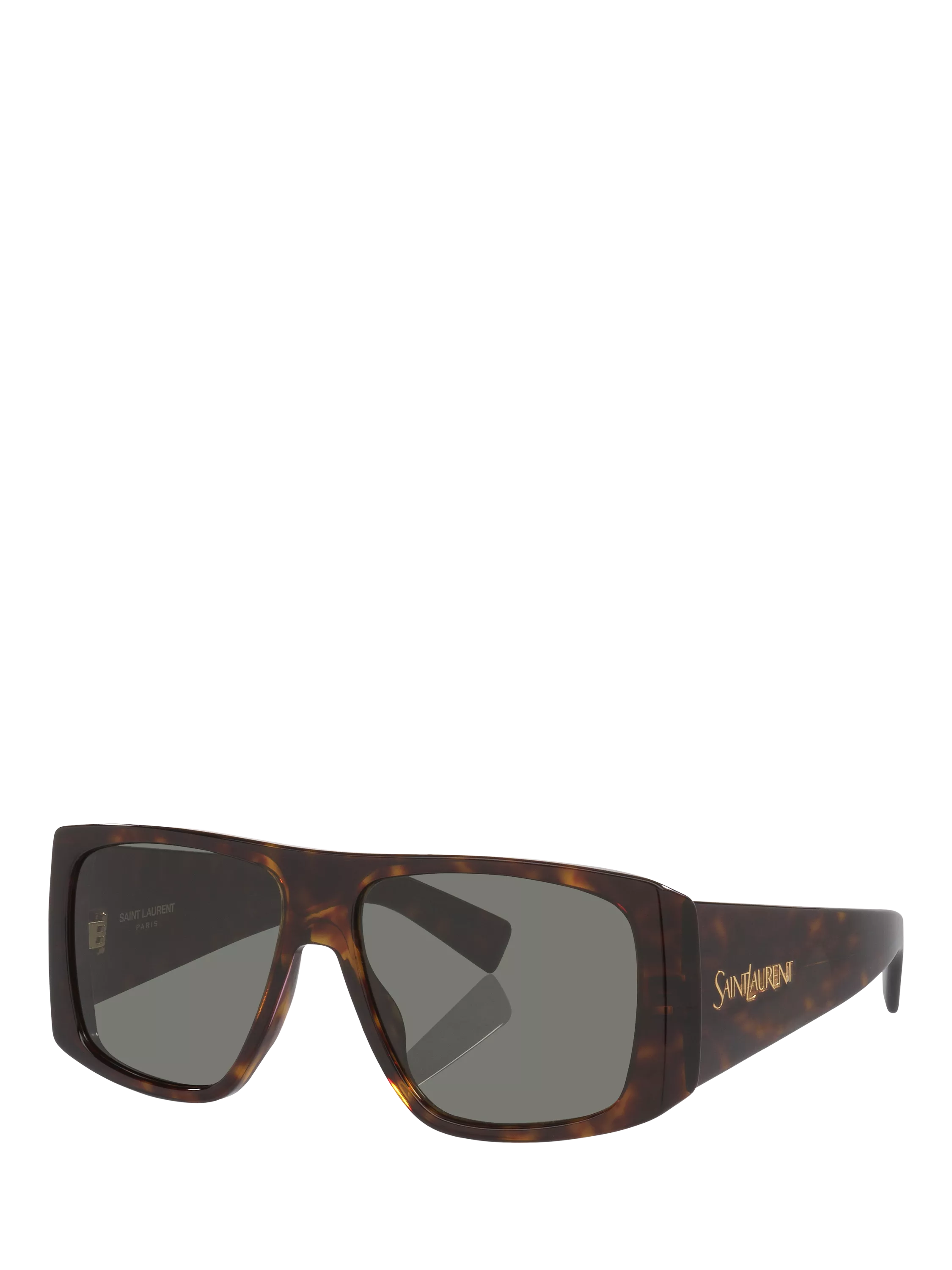 Yves Saint Laurent YS000889 Women's Rectangular Sunglasses, Tortoise/Grey