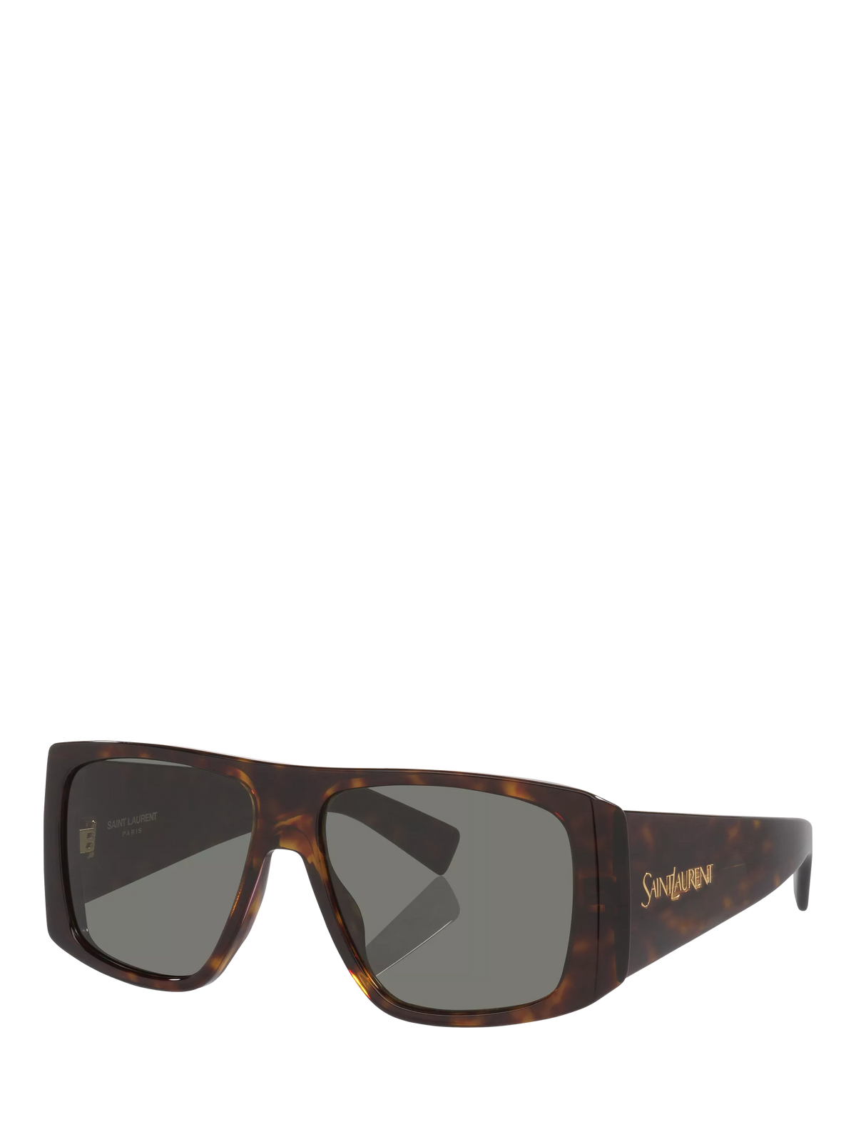 Yves Saint Laurent YS000889 Women's Rectangular Sunglasses, Tortoise/Grey