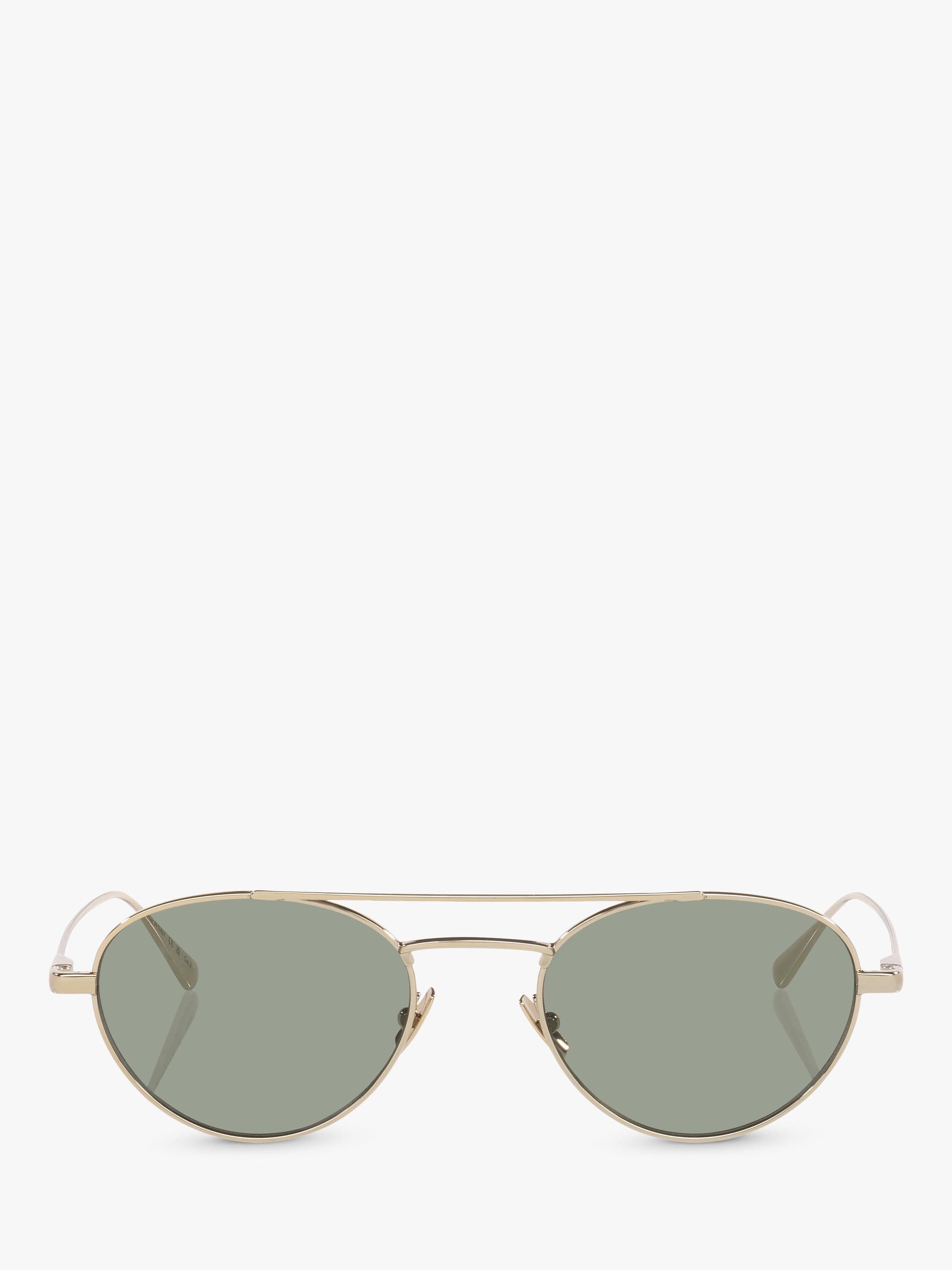 Yves Saint Laurent oval sunglasses gold/grey 51mm lens width, UK version