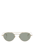 Yves Saint Laurent oval sunglasses gold/grey 51mm lens width, UK version