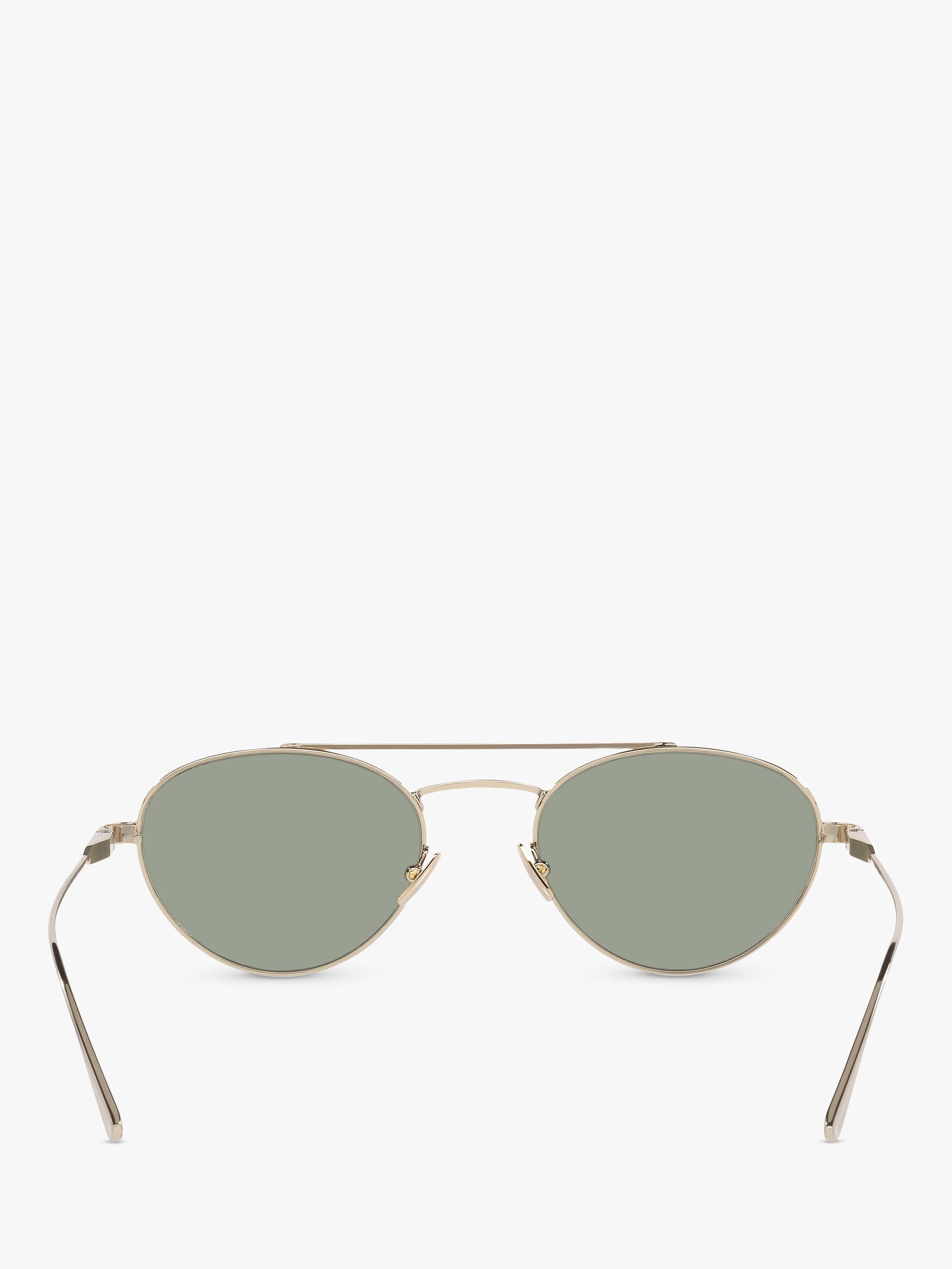 Yves Saint Laurent oval sunglasses gold/grey 51mm lens width, UK version
