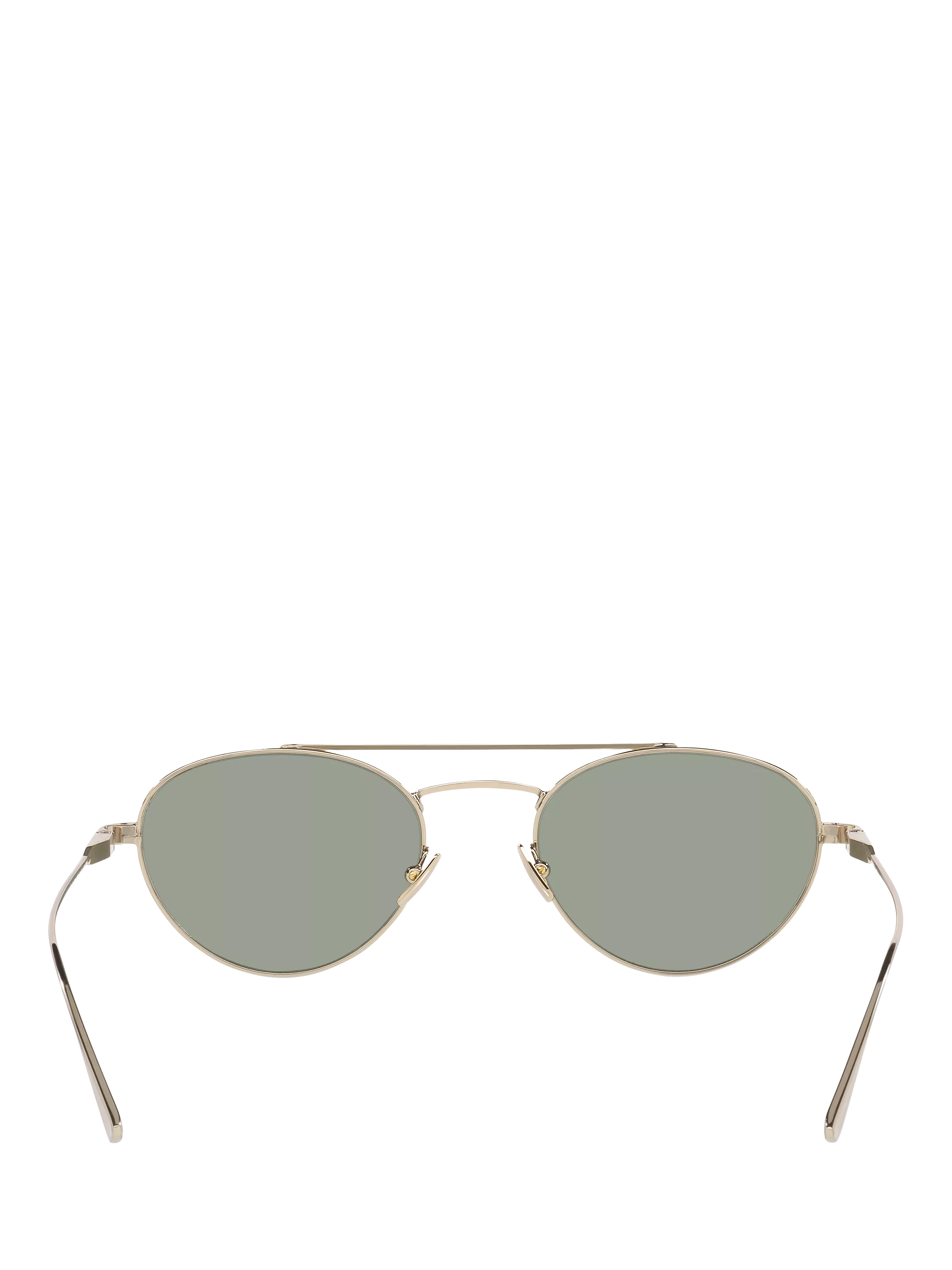 Yves Saint Laurent oval sunglasses gold/grey 51mm lens width, UK version