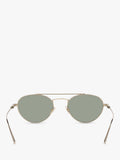 Yves Saint Laurent oval sunglasses gold/grey 51mm lens width, UK version