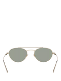 Yves Saint Laurent oval sunglasses gold/grey 51mm lens width, UK version