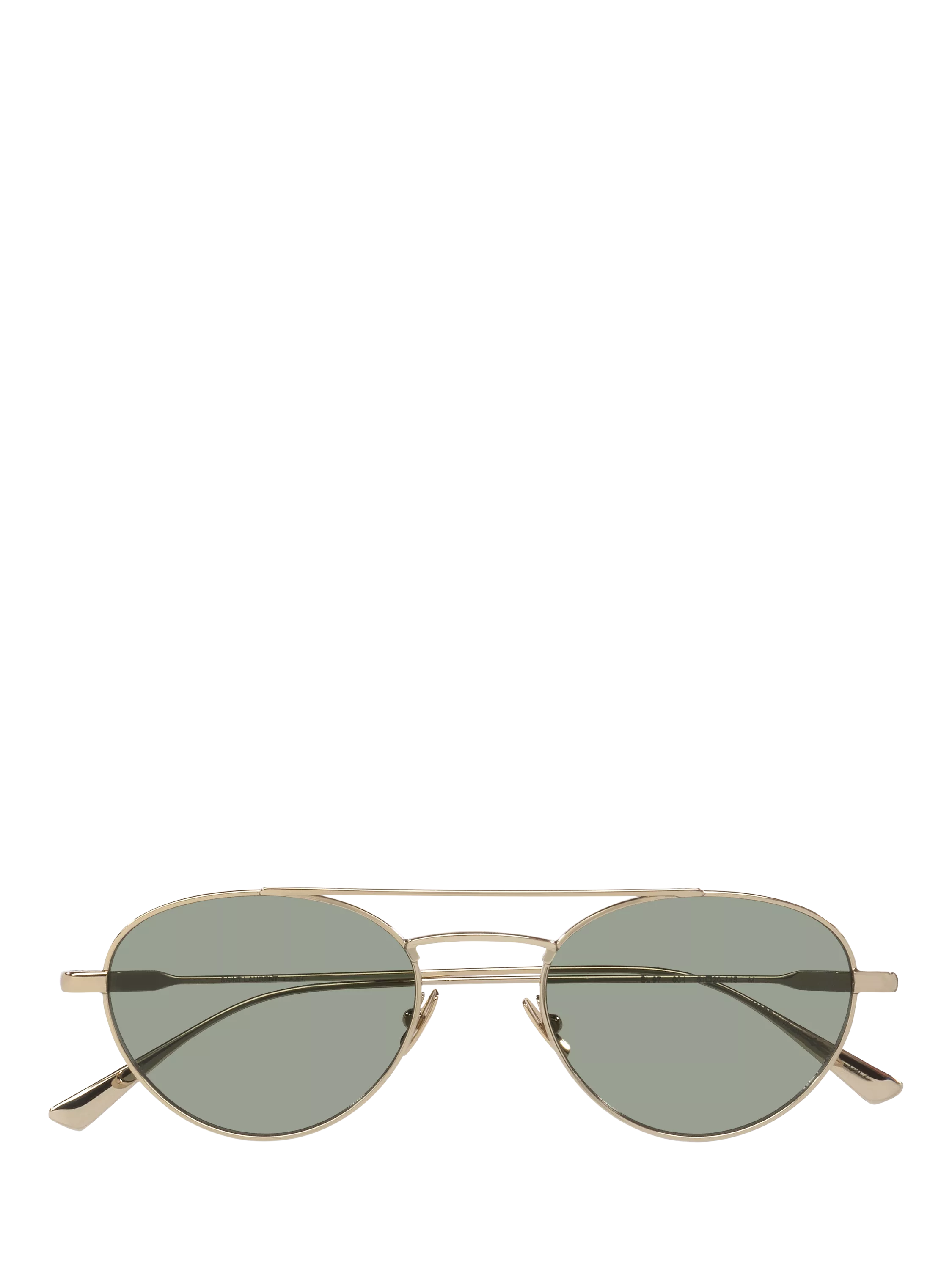 Yves Saint Laurent oval sunglasses gold/grey 51mm lens width, UK version