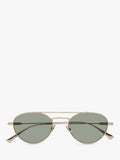 Yves Saint Laurent oval sunglasses gold/grey 51mm lens width, UK version