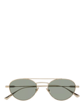Yves Saint Laurent oval sunglasses gold/grey 51mm lens width, UK version