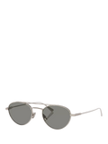 Yves Saint Laurent round sunglasses silver grey metal frame (British brand)