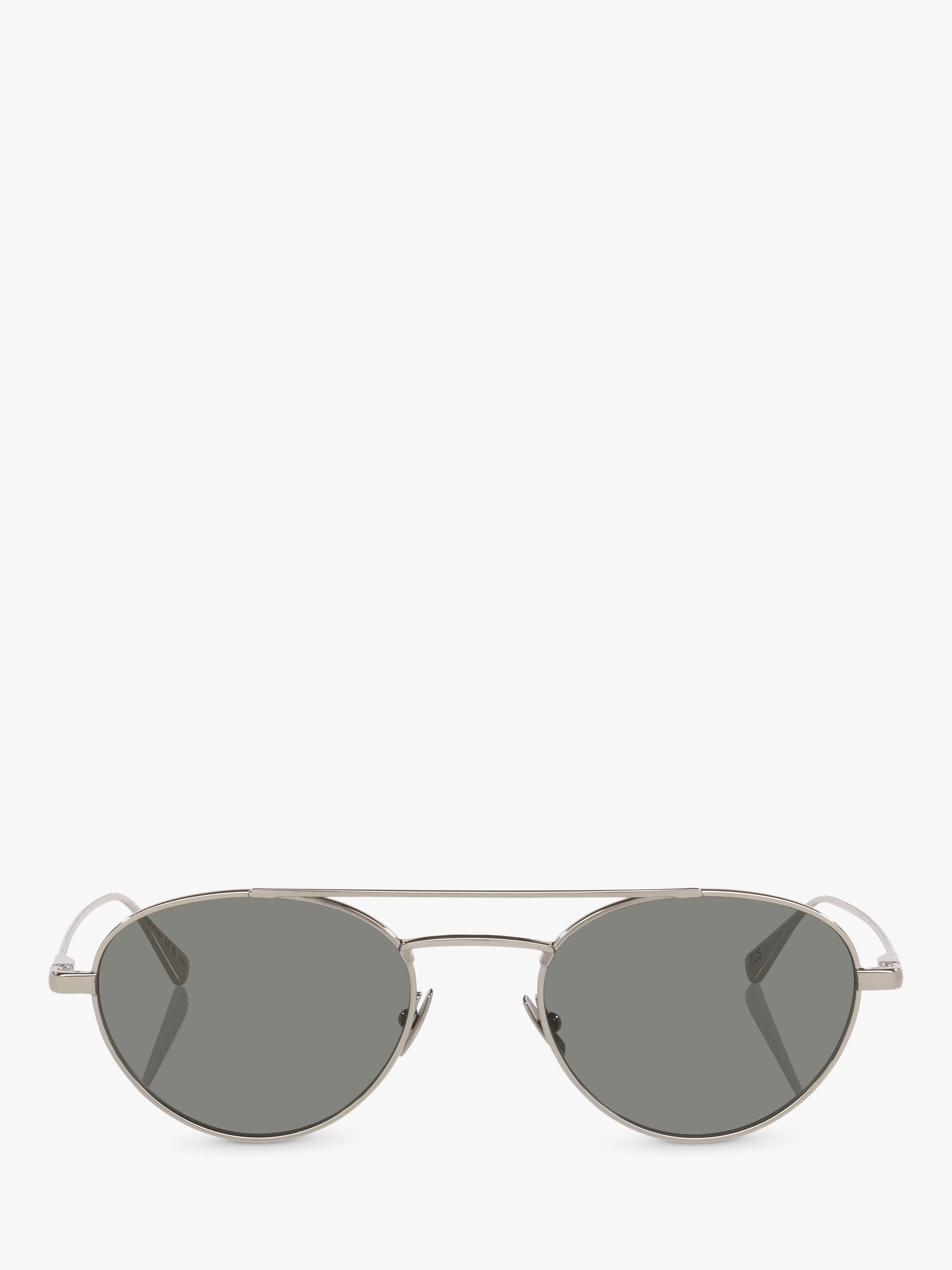 Yves Saint Laurent round sunglasses silver grey metal frame (British brand)