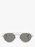 Yves Saint Laurent round sunglasses silver grey metal frame (British brand)