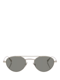 Yves Saint Laurent round sunglasses silver grey metal frame (British brand)