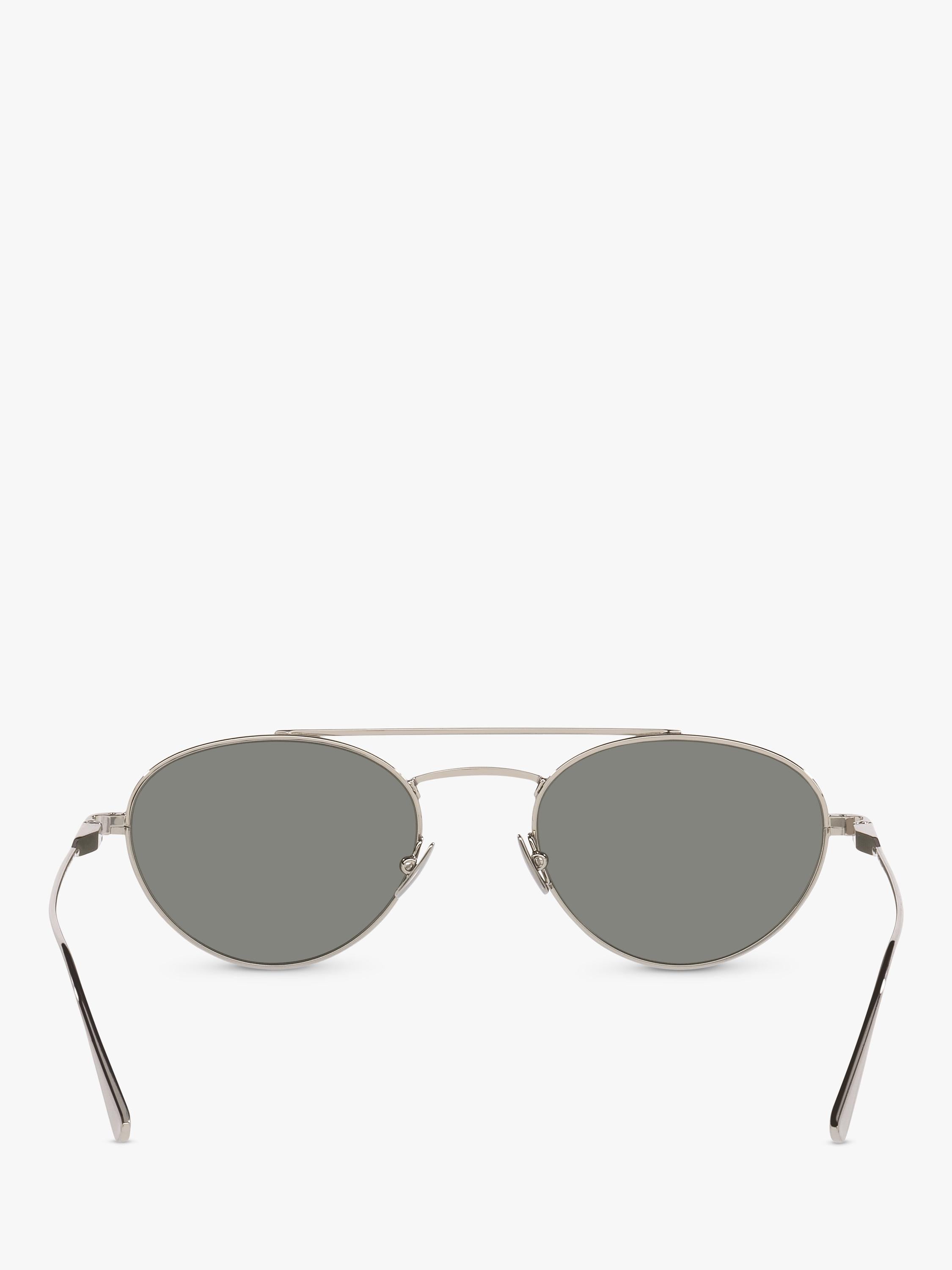 Yves Saint Laurent round sunglasses silver grey metal frame (British brand)