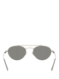 Yves Saint Laurent round sunglasses silver grey metal frame (British brand)