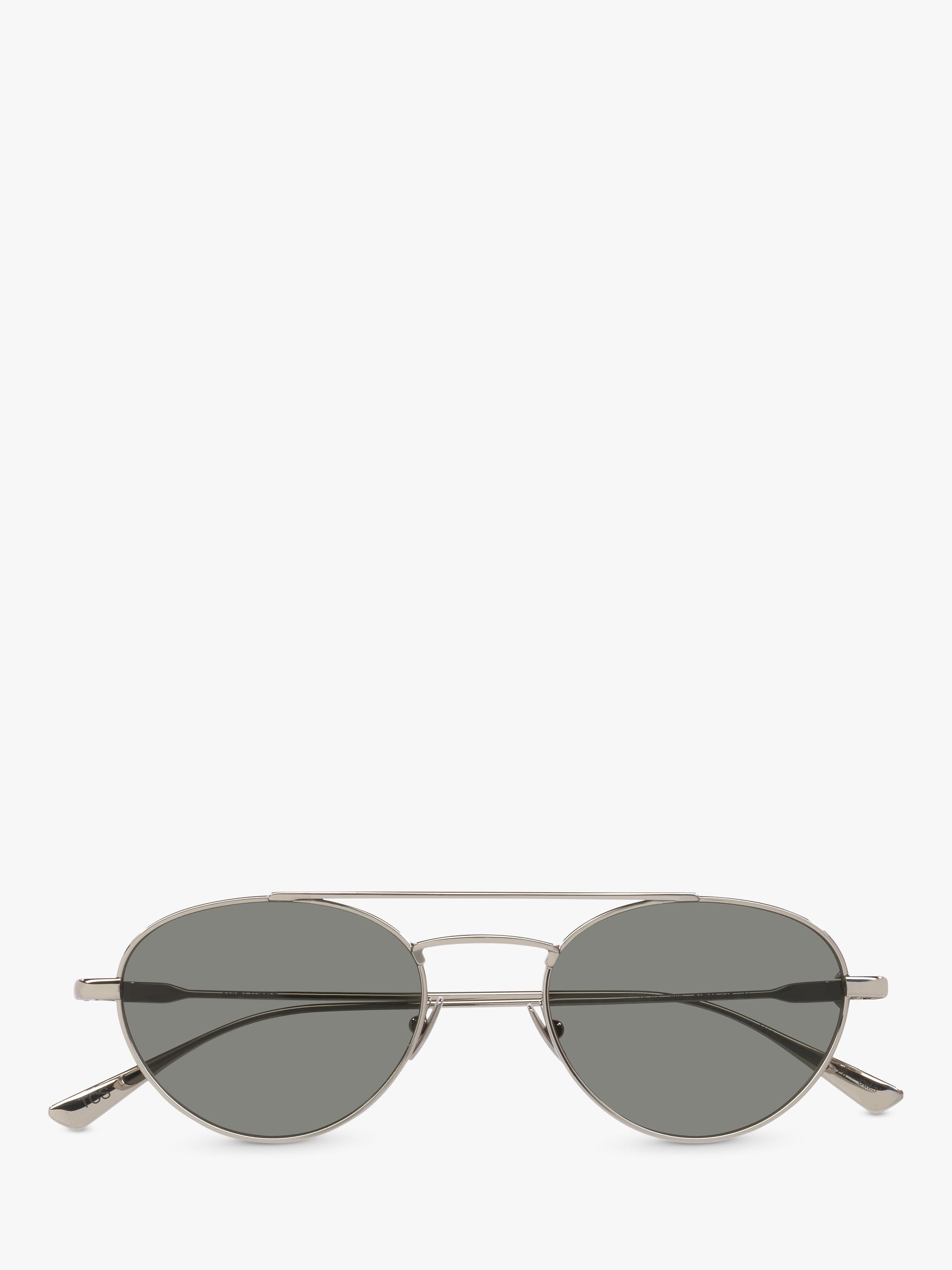 Yves Saint Laurent round sunglasses silver grey metal frame (British brand)