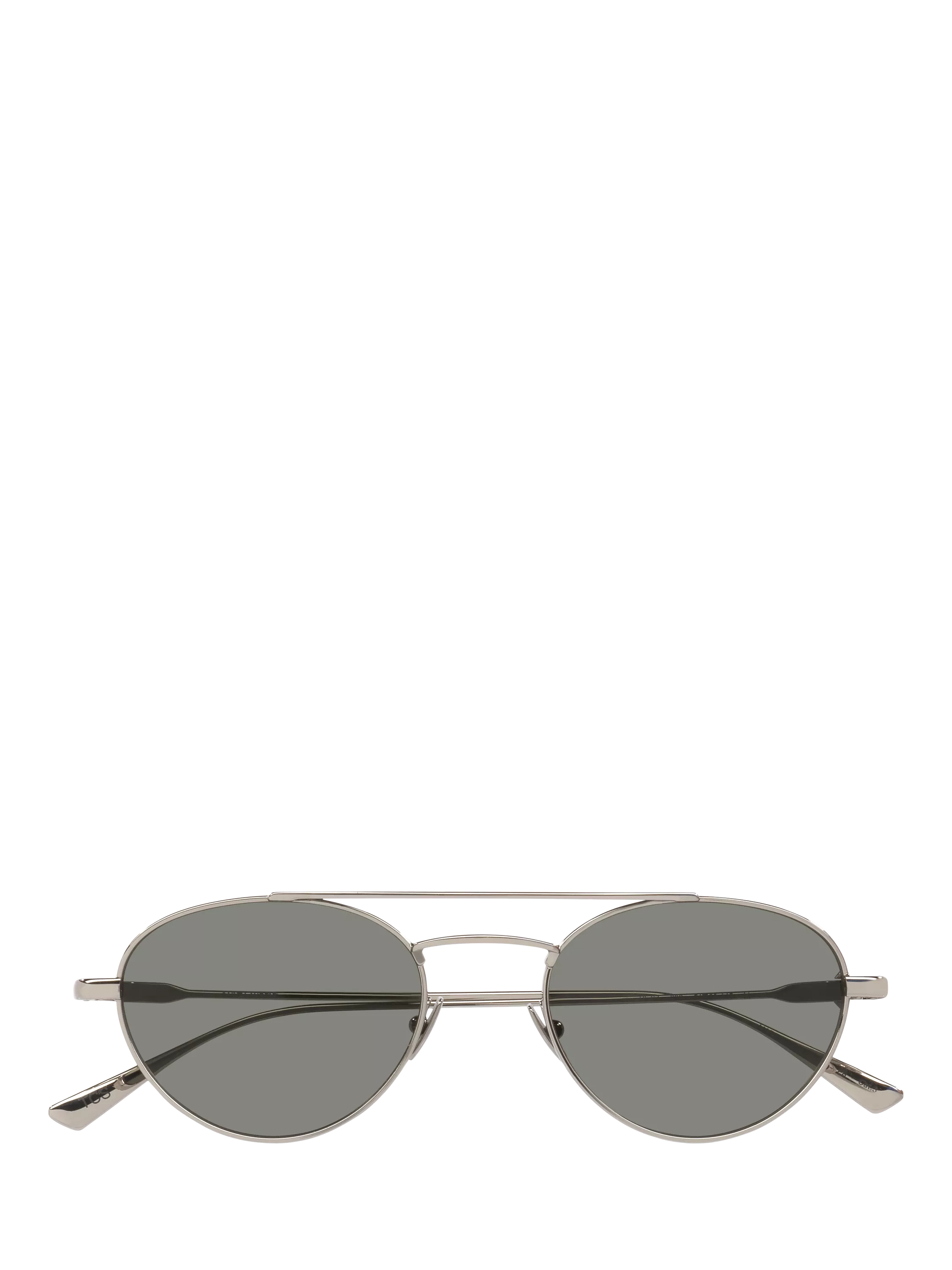 Yves Saint Laurent round sunglasses silver grey metal frame (British brand)