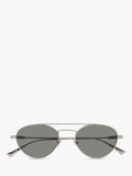 Yves Saint Laurent round sunglasses silver grey metal frame (British brand)