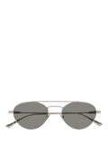 Yves Saint Laurent round sunglasses silver grey metal frame (British brand)