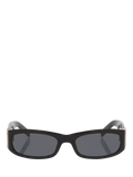 Yves Saint Laurent rectangular sunglasses black 55mm, UK version
