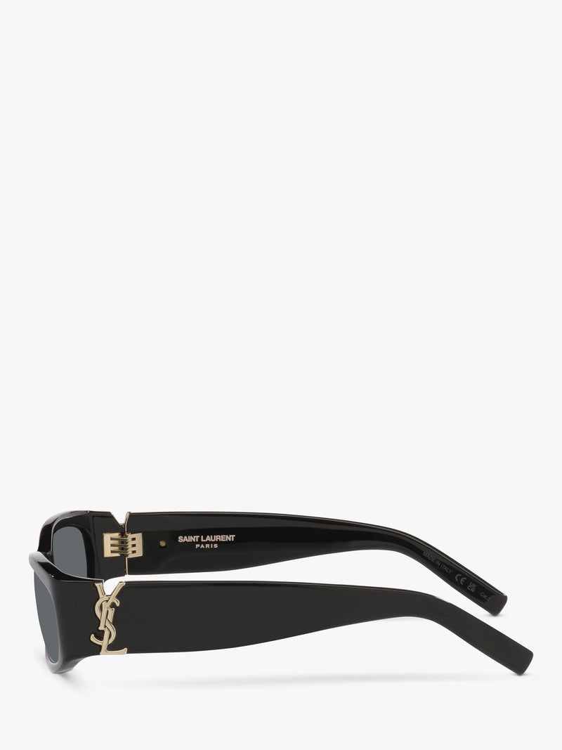 Yves Saint Laurent rectangular sunglasses black 55mm, UK version