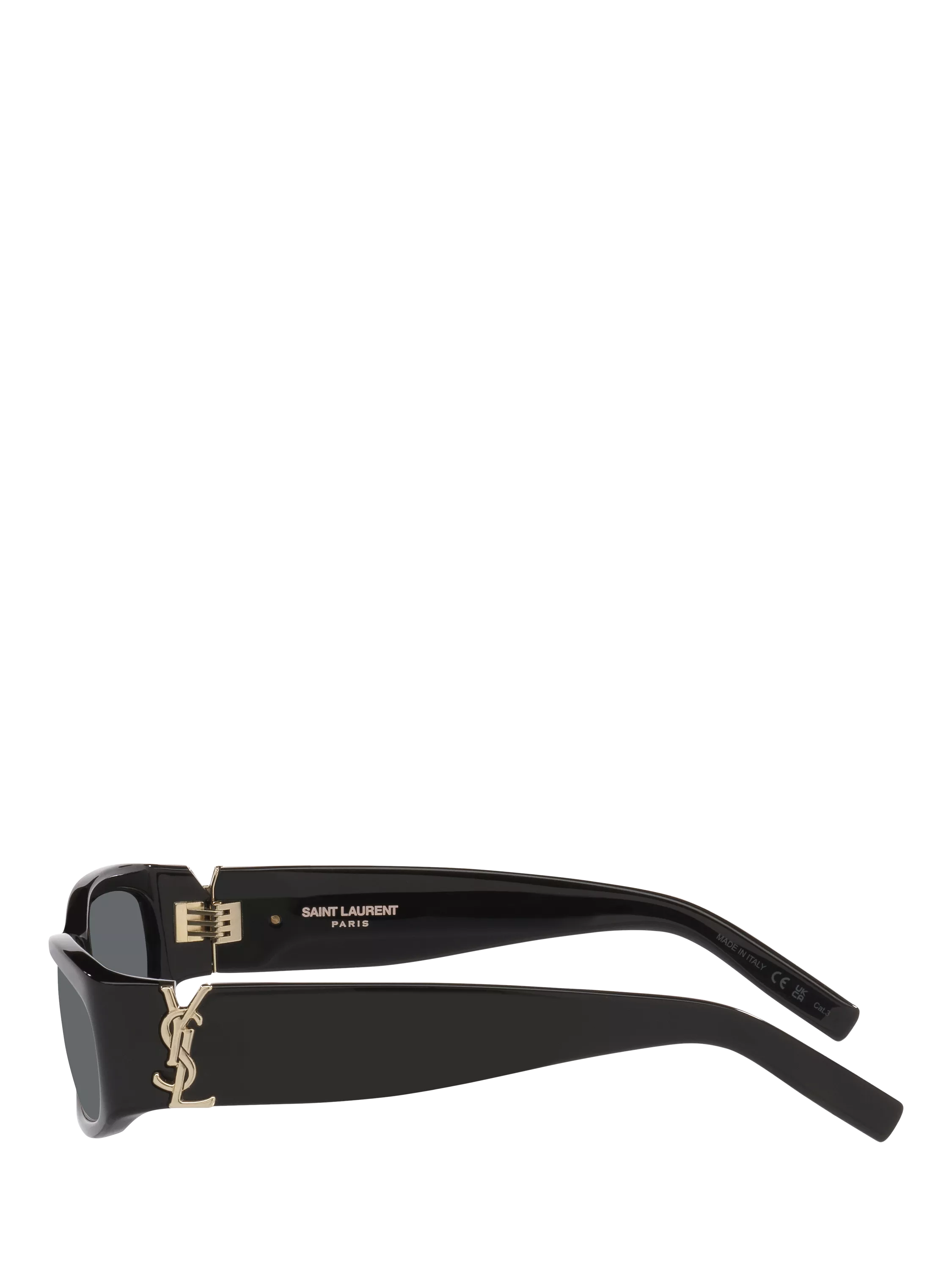 Yves Saint Laurent rectangular sunglasses black 55mm, UK version