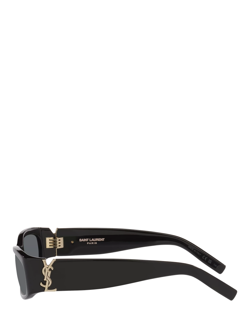 Yves Saint Laurent rectangular sunglasses black 55mm, UK version