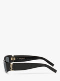 Yves Saint Laurent rectangular sunglasses black 55mm, UK version