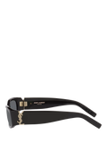 Yves Saint Laurent rectangular sunglasses black 55mm, UK version