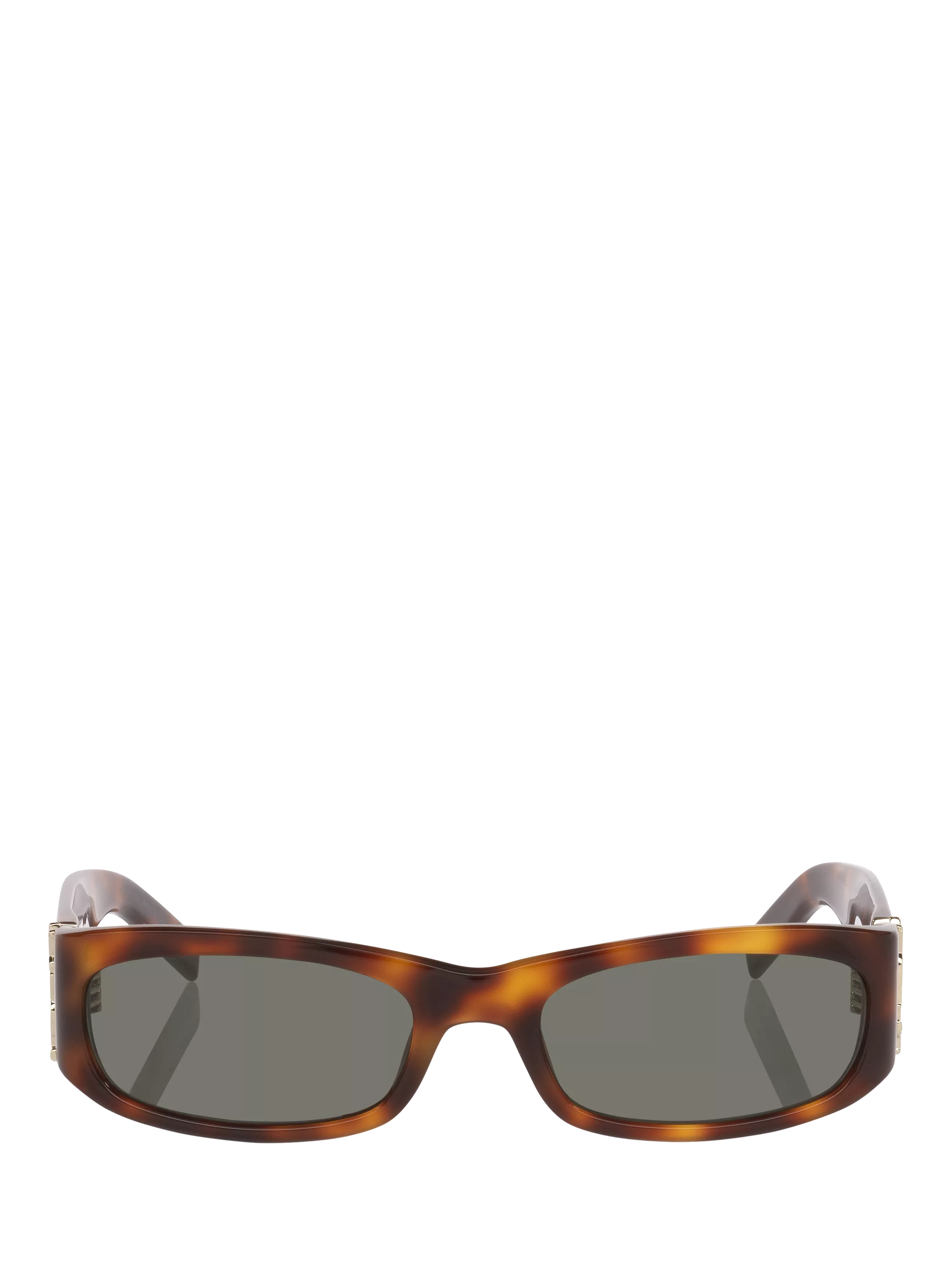 Yves Saint Laurent rectangular sunglasses brown frame 55mm, imported from the UK